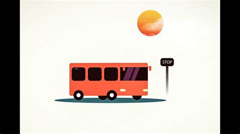 Adobe Illustrator Cc 2015 Flat Bus Graphic Design Youtube