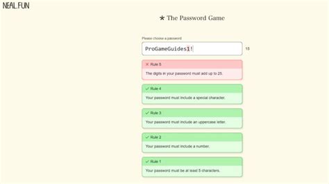 How To Play The Password Game Neal Fun Pro Game Guides
