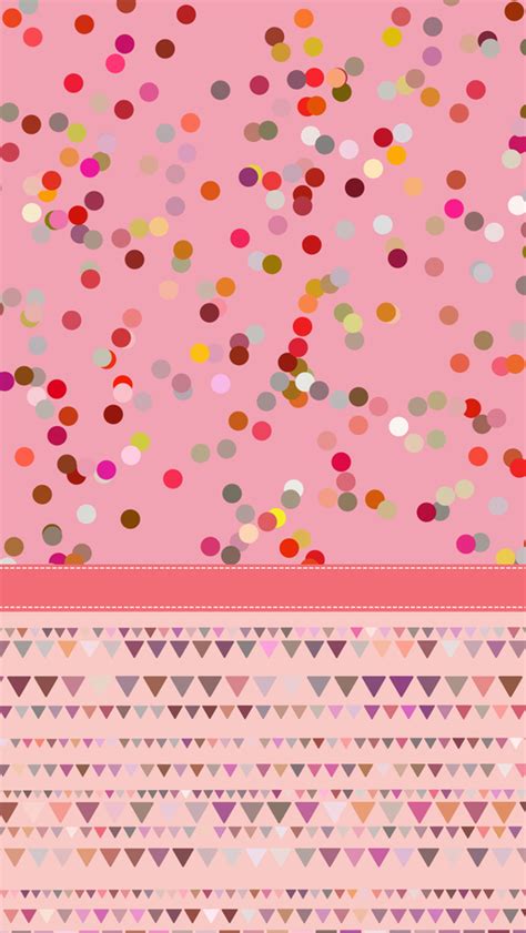 4 wallpapers, rated 5.0 out of 5 based on 16 ratings. Pink confetti spots phone wallpaper iphone background lock screen (With images) | Pattern ...