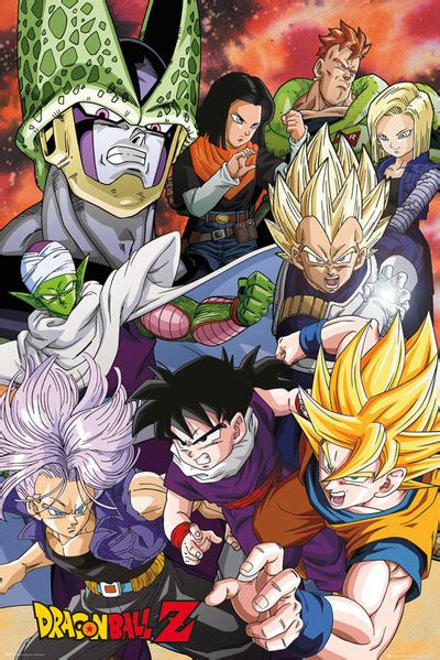 I already have the one on the bottom left, gohan with the damaged arm. Dragon Ball Z - Cell Saga Poster | Sold at Abposters.com