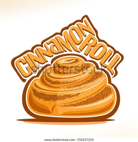 Vector Logo Swedish Cinnamon Roll Illustration Stock Vector Royalty