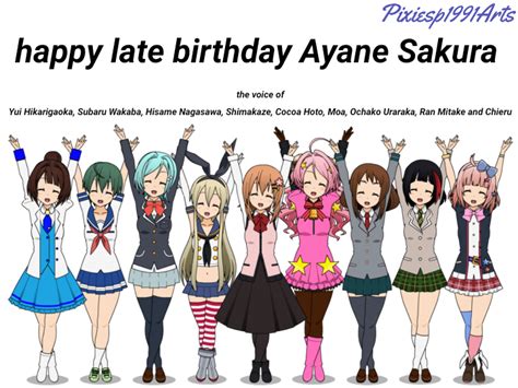 happy late birthday to voice actor ayane sakura by pixiesp1991arts on deviantart