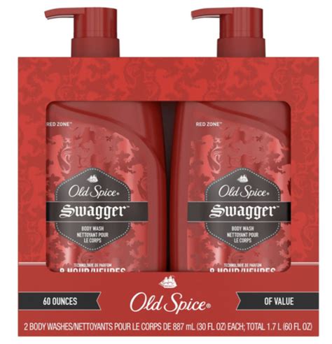 2 PACK Old Spice Red Zone Swagger Scent Men S Body Wash 30 Oz Each 60