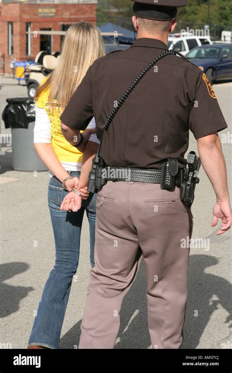 Girl Being Arrested