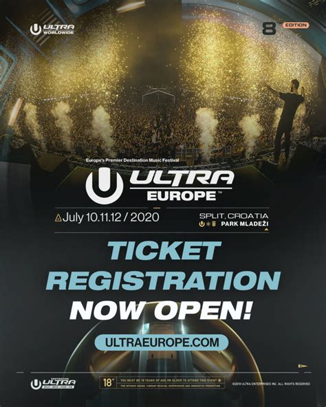 Ultra Europe Opens Ticket Registration Ultra Worldwide