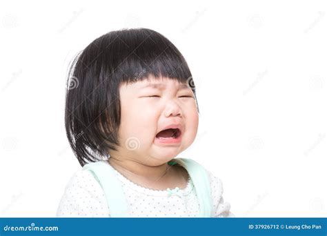 Asian Baby Girl Crying Stock Photography Image 37926712