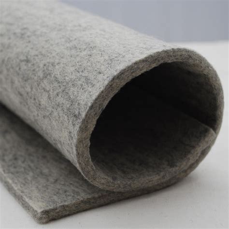 100 Wool Felt Fabric Approx 5mm Thick Natural Light Grey 92cm X
