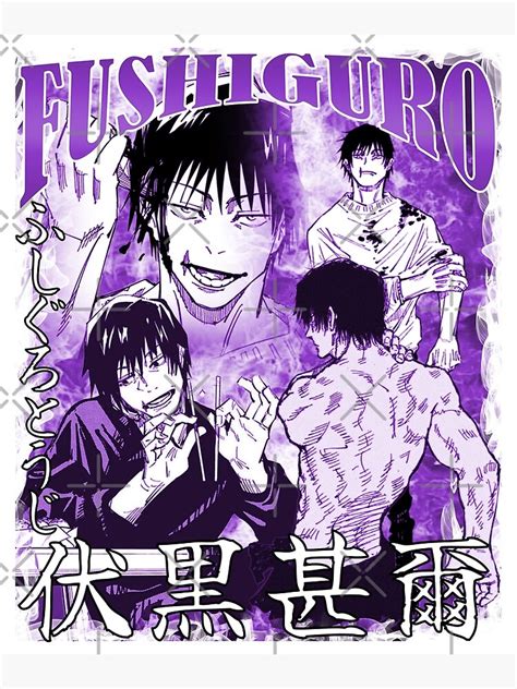Toji Fushiguro Jujutsu Kaisen Anime JJK Manga Metal Print For Sale