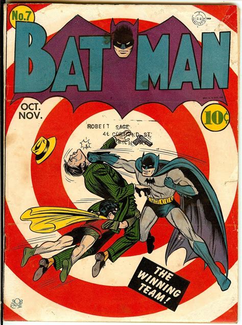 Batman Comic Book 7 Front Cover Comics Watcher