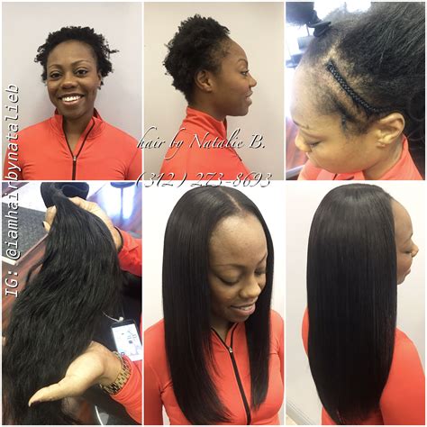 Natural Hair?????? NO PROBLEM! Check out this natural-looking sew-in