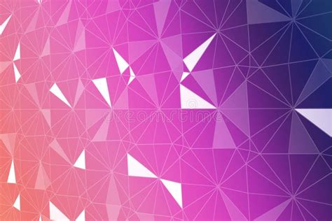 Purple Flat Triangle Geometric Pattern Abstract Retro Of Geometric