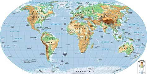 World Physical Map Hd Physical World Map For Roundtripticket Me