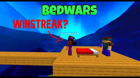 A Bedwars Noob Gets A Winstreak Youtube