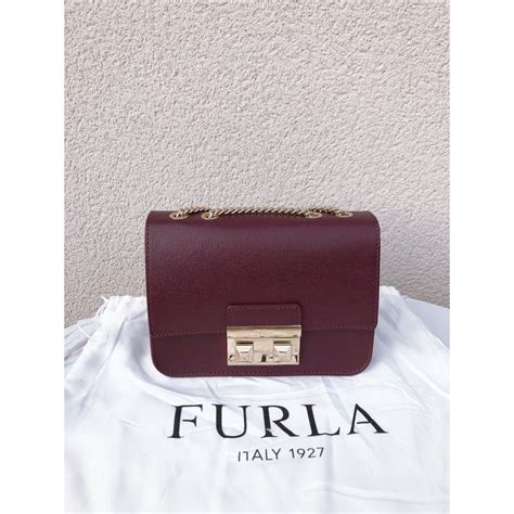 Furla Mini Bella Leather Chain Crossbody Shopee Malaysia