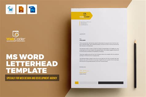 You can download in.ai,.eps,.cdr,.svg,.png formats. Letterhead Template | Creative Illustrator Templates ~ Creative Market