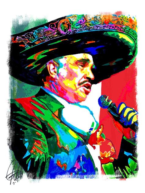 Vicente Fernandez Singer Mexico Poster On Mercari Mexican Art