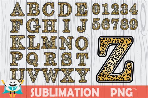 Alphabet Leopard Print Sublimation Illustration Par Protaman · Creative
