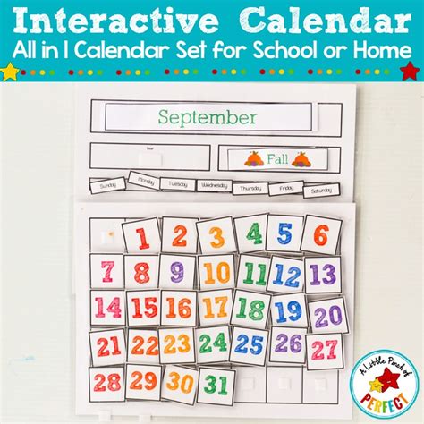 Interactive Calendar For Kids Updated Interactive Calendar Kids