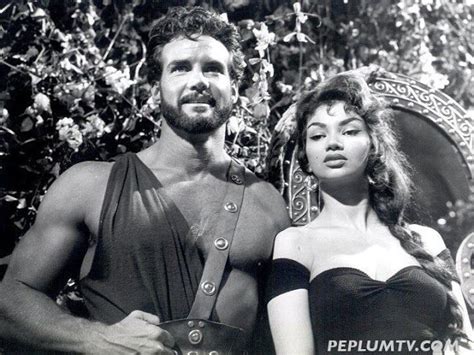 Chelo Alonso Visits Steve Reeves On The Set Of Hercules Unchained 1959