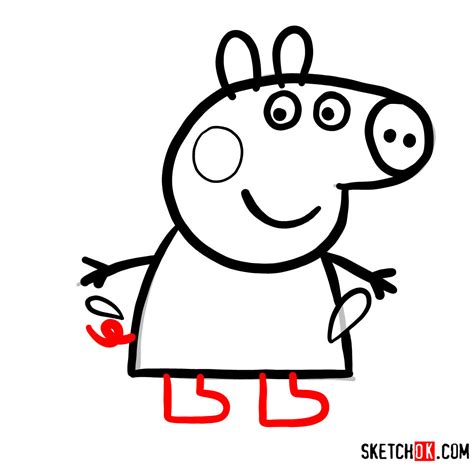 How To Draw Peppa Pig In The Mud Puddle In 9 Easy Steps