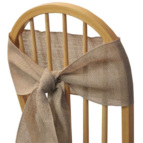 Cute chair swag & wedding chair decorations ruffles, ribbons, flowers & fun! Wholesale Burlap Chair Sashes for Weddings | Burlap and ...