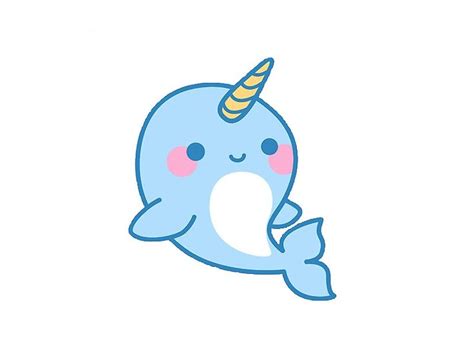 Narwhal Sticker By Simonesayss Cute Drawings Cute Narwhal Narwhal