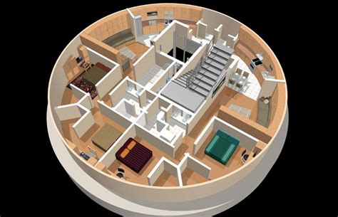 Imagem relacionada | Luxury bunkers, Silo house, Round house plans