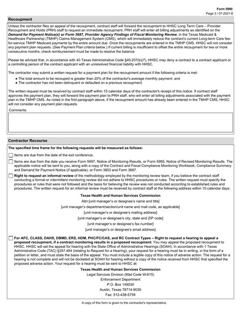Form 5990 Download Fillable Pdf Or Fill Online Contract Monitoring Exit