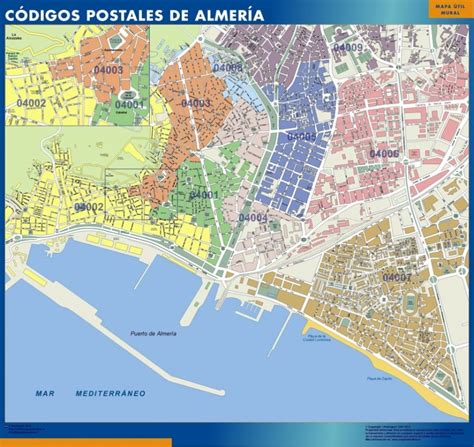 Mapas Provincia Almería En Andalucía Tienda Mapas