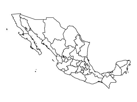 Mexico Political Map Blank Maps Repo