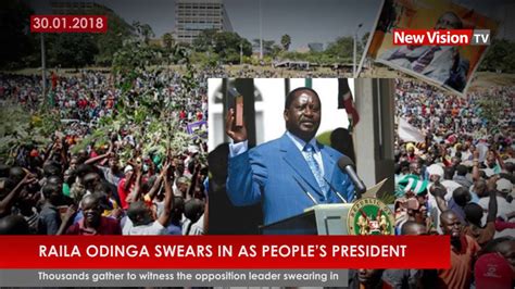 Raila Odinga Swears In As Peoples President Youtube