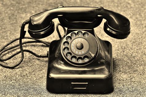 Free photo: Black Rotary Telephone - Antique, Classic, Rotary dial - Free Download - Jooinn