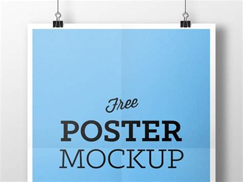 Download Poster mockup PSD - Freebiesbug