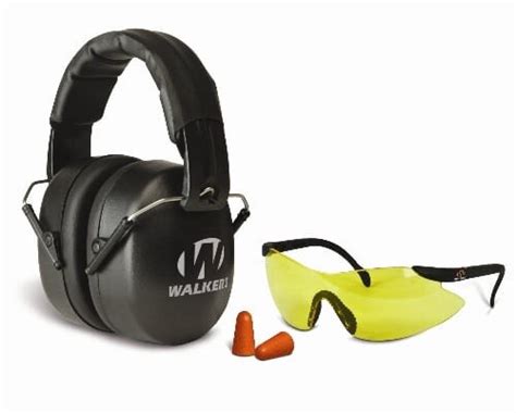 buy walkers game ear ext safety combo kit with muff sport glasses and foam tips online in