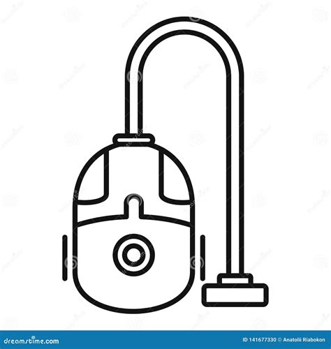 Vacuum Cleaner Icon Outline Style Stock Vector Illustration Of