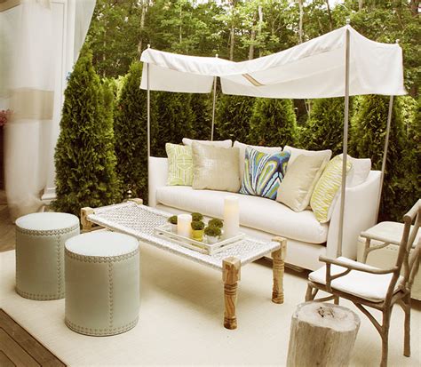 Our solid wood furniture is made in the usa from scratch and is lead free, phthalate free and plastic free. Sofa Canopy - Contemporary - deck/patio - Elsa Soyars