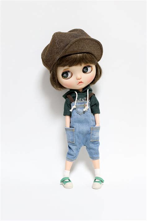 Blythe Pullip Doll Clothes Adventure Green Hoodie T Shirt Etsy