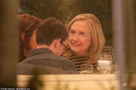 bill and hillary clinton are spotted out to dinner with rocker sting s wife trudie styler
