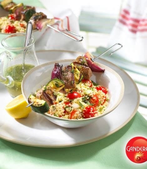 Maybe you would like to learn more about one of these? Lemon and mint lamb kebabs with couscous salad recipe ...