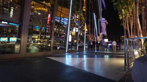 Las Vegas Strip Sidewalk Night Time Lapse Free Stock Video