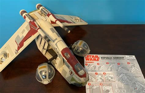 Republic Gunship Star Wars Attack Of The Clones 2002 Hasbro Complete
