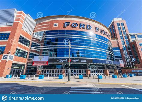 Ford Field In Detroit Michigan Editorial Photo Image Of Orange