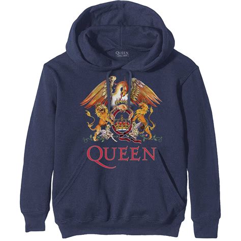 Queen Unisex Pullover Hoodie Classic Crest Wholesale Only And Official