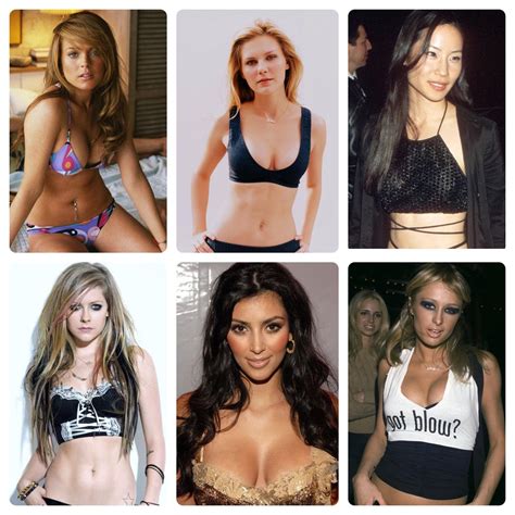 00s Celebs Lindsay Lohan Kirsten Dunst Lucy Liu Avril Lavigne Kim Kardashian Paris Hilton