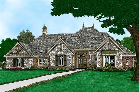 One Story European House Plan 48563fm Architectural Designs House