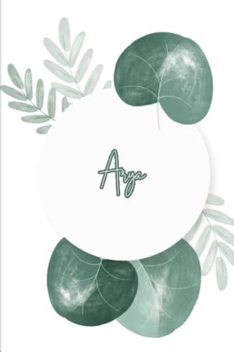 Arya Personalised Name Journal For Arya Journal For Girls Called