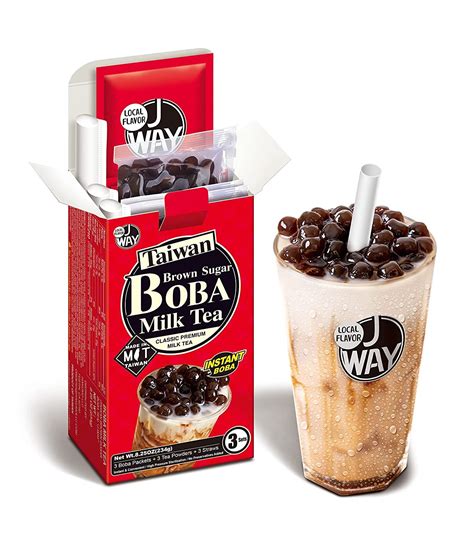 Buy J Way Instant Boba Bubble Pearl Milk Tea Kit With Authentic Brown