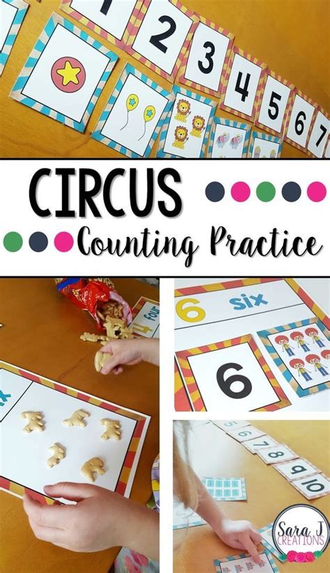 Circus Themed Counting Practice | Circus theme preschool, Circus