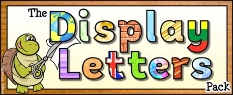 Have new images for letters for bulletin boards templates 4. The Display Letters Pack