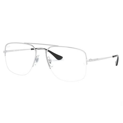 Ray Ban Silver Men S Aviator Eyeglasses Rx6441 M000162 Itshot